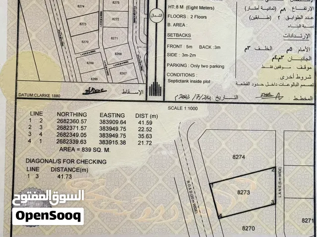 ارض للبيع في العقدة الشمالية