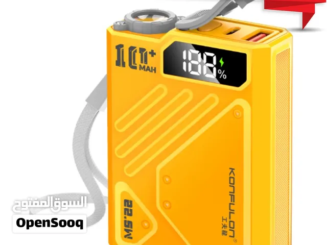 خازن طاقة SUPER LASER M19 سعة 10000mAh شحن سريع 22.5W ضد الماء والغبار  صنعاء اليمن