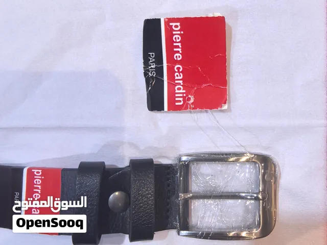 حزام رجالي جلد طبيعي بيير كاردان - جديد تماماً للبيع