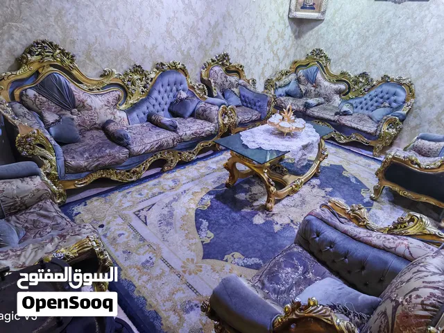 للبيع قنفات خشب زان المصري الاصلي + ميز طعام متكامل بسعر مناسب