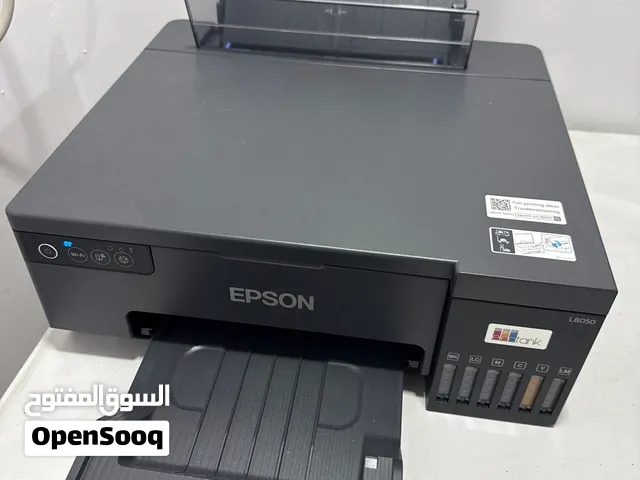 للبيع طابعة EPSON L8050 ،مع مكبس حراري 5in1 استخدام نظيف مثل الجديد