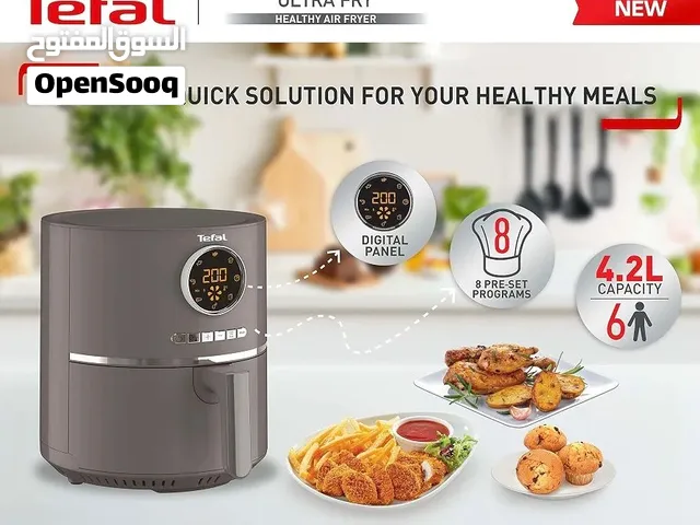 Tefal Ultra Fry Digital Air Fryer, 4.2 Liters, 8 Programs