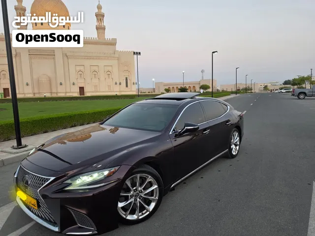 لكزس LS500 موديل 2019 وكالة بهوان خليجي لون عنابي