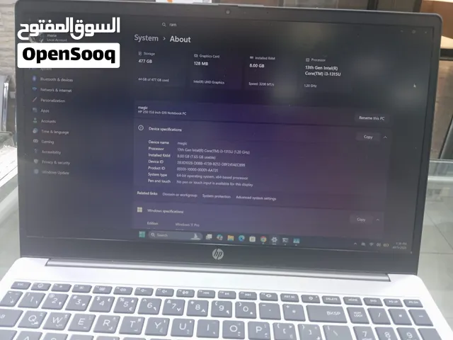 لابتوب hp i3 جيل 13