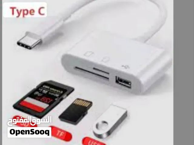 قارئ بطاقات من النوع C TF CF SD قارئ بطاقات الذاكرة USB C محول بطاقة للهاتف IPad Huawei Macbook Sams