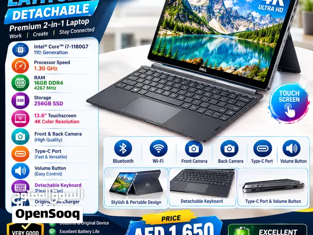 For Sale Dell latitude 7320 2in1 laptop Core i7 11th Gen 16 GB Storage 256gb