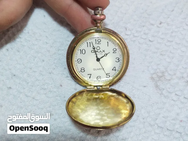 ساعة جيب قديمة من شركة اوماكس مستعملة بحالة جيدة وتعمل المحرك كوارتز ياباني الصنع