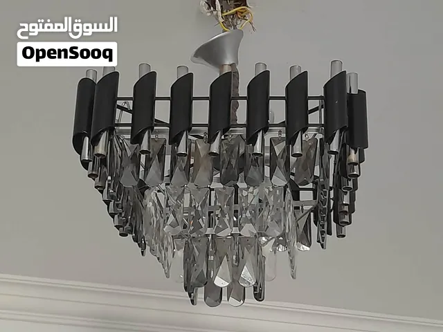 2 نجفة مودرن كريستال مربعه باللمبات