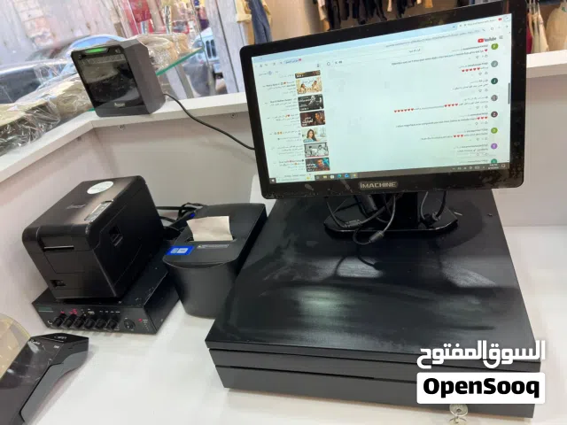 نظام مبيعات i machine متكامل مع قارئ باركود وطابعه باركود وطابعه فواتير وجرار كاش