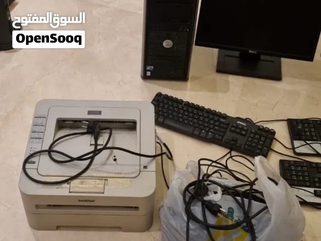 كمبيوتر. وشاشه  طابعهكيابل