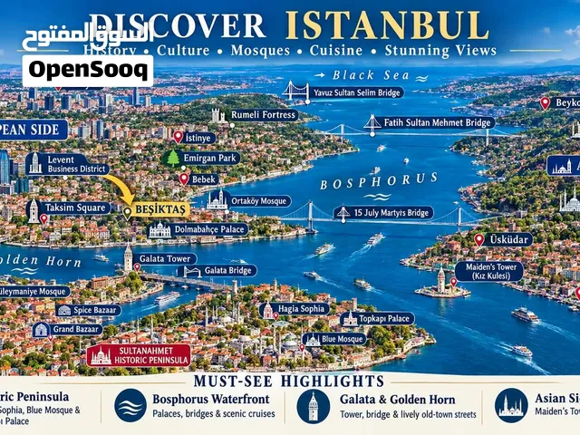 Luxury Sea-View Apartment in Beşiktaş, Istanbul Installment Plan Premium Location
