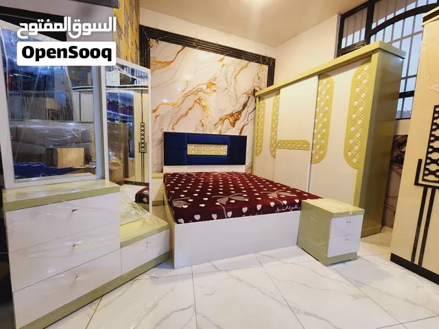 غرفة نوم سحاب عادي – 6 قطع شكل ملكي، تشطيب مرتب وخامة ماليزية درجة أولى.