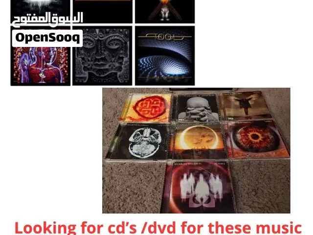 Looking for music cd’s /dvd for specific bands
