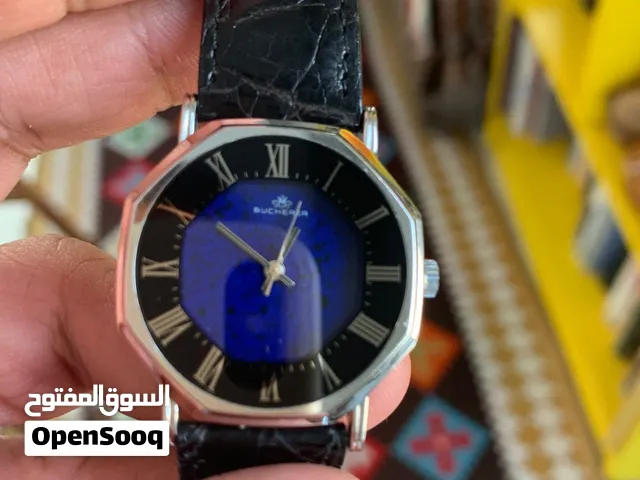 ساعة بو شخر كلاسيكيه الحزام و البكل مغير سويسريه