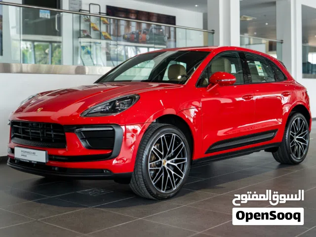 2024 Porsche Macan SUV for Sale - GCC Specs, Excellent Condition, Red, Beige Interior