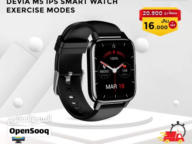 DEVIA SERIES M5 IPS SCREEN IP68 SMART WATCH 10 EXERCISE MODES - BLACK
