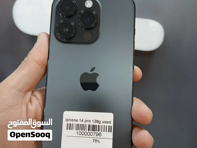 ايفون 14 برو / مدخل خط شرق اوسط /  بطارية 75% / نسخة 128 جيجا مش مفتوح ولا مصلح / مكفول
