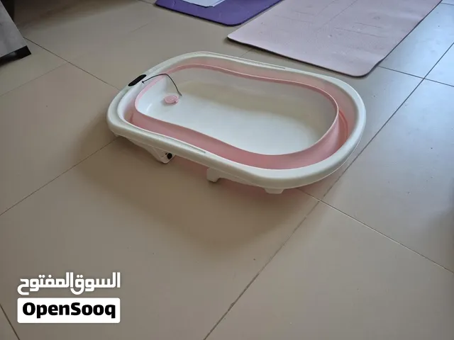 SKY-TOUCH Foldable Baby Bathtub – Pink & White