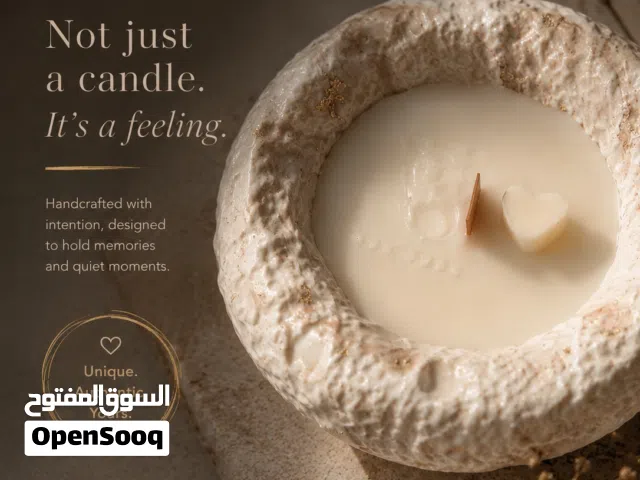 Candle handcrafted شموع مصنوعه يدويا