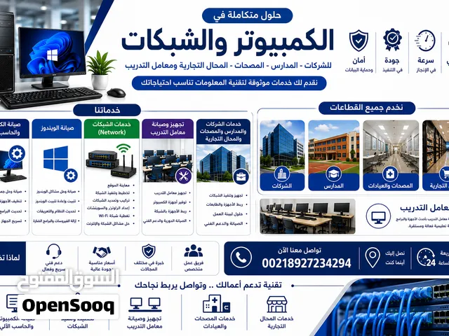 الشبكات و الحاسب الالى – حلول تقنية