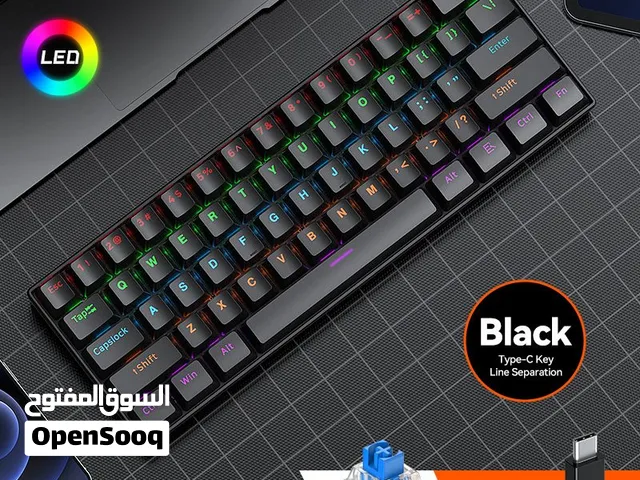 T-Wolf Limited Gaming Keyboard – T60   LED Lighting  كيبورد ألعاب T-Wolf موديل T60 مع إضاءة LED