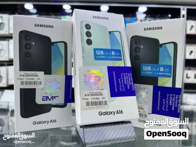 جديد Samsung A16 رام 8 و 12 و 16 جيجا 128 و 256 مكفول سنة متوفر خدمة التوصيل وهدايااااااا