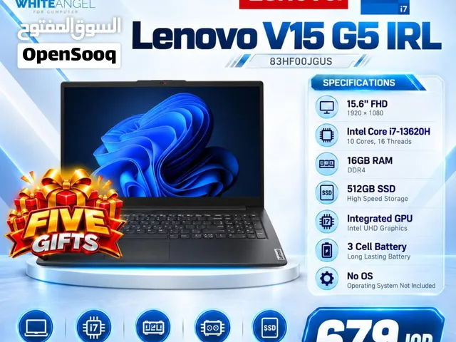 LEONOVO V15 G5 15.6FHD+INTER I7-13620H+16GB DDR4+512GB SSD+INTEGRATED GPU+3 CELL BATTERY