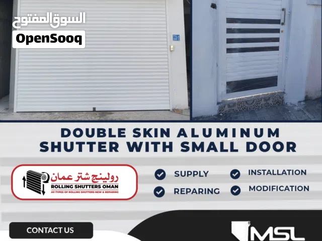 Double Skin Aluminum & Galvanized Rolling Shutter Garage door parking door all types rolling shutter