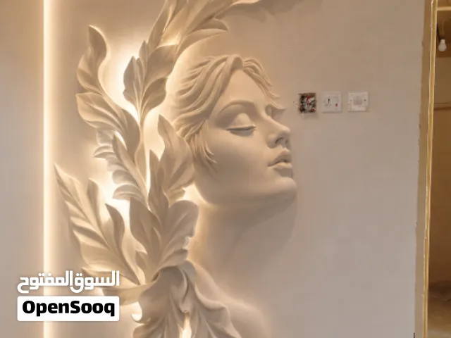 نحت جداري بارز ديكورات داخليه وخارجيه