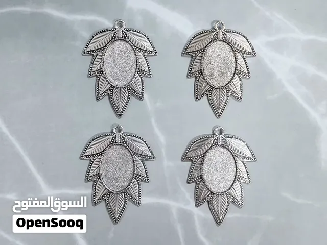 Cabochon Pendant Frame [8 pcs] silver and bronze