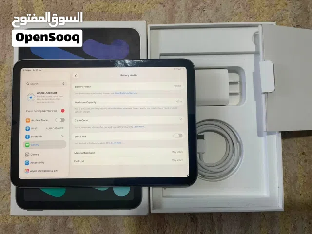 iPad mini 7, مشحون 10 مرات فقط