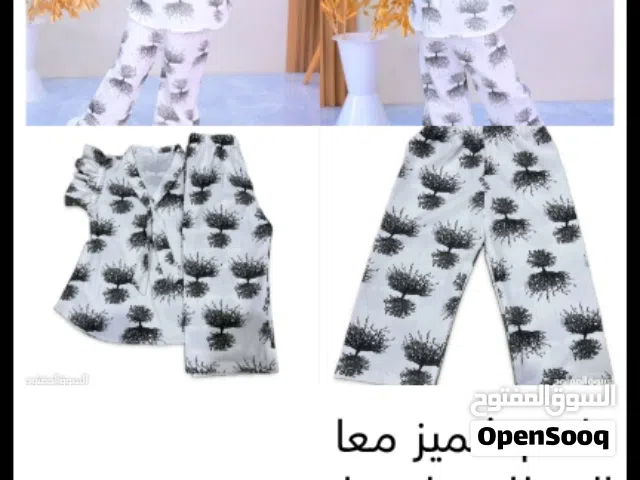 طقم وشميز معا البنطلون الون ابيض ممتاز