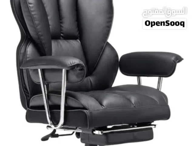 Executive Big & Tall PU Leather Office Chair with Footrest (400LB Capacity)