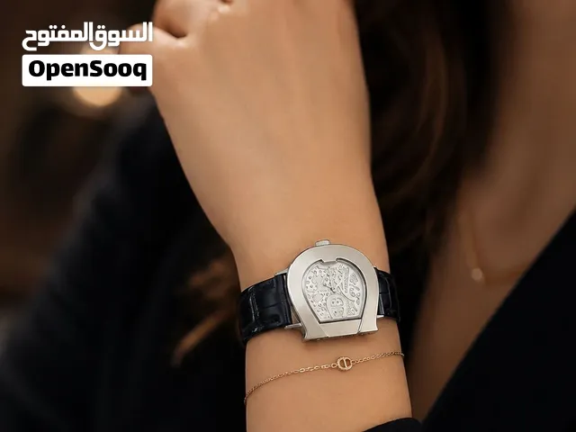 ساعة AIGNER أصلية أنيقة جلد اسود