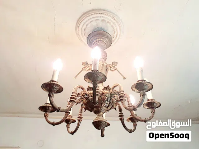 نجفة 8 لمبة ستيل نحاس 100 % تقيل صب وليس مواسير .. طراز فرنساوى