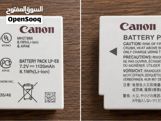 بطارية Canon أصلية LP-E8 للبيع