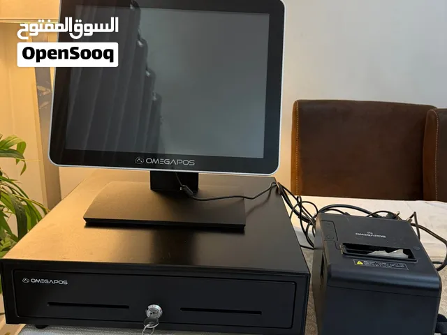 جهاز كاشير. Pos متكامل للمطاعم والمقاهي (نظام كامل لمس + طابعة + درج كاش) بحالة الوكالة