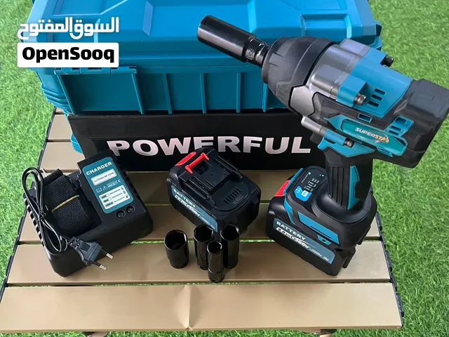 دريل مفك أطارات يعمل بالبطاريه لاسلكي قوي ممتاز مع بوكس