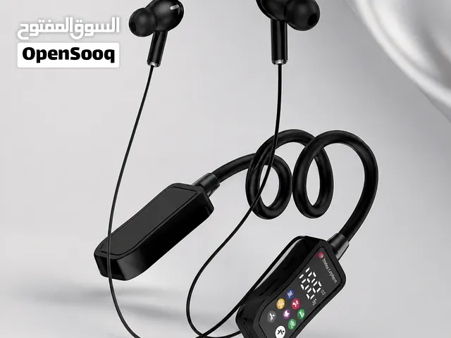 استمتع بصوتك بطريقتك وين ما تروح! سماعة رقبة JBL M33 اللاسلكية بتصميم رياضي عملي، شاشة LCD واض