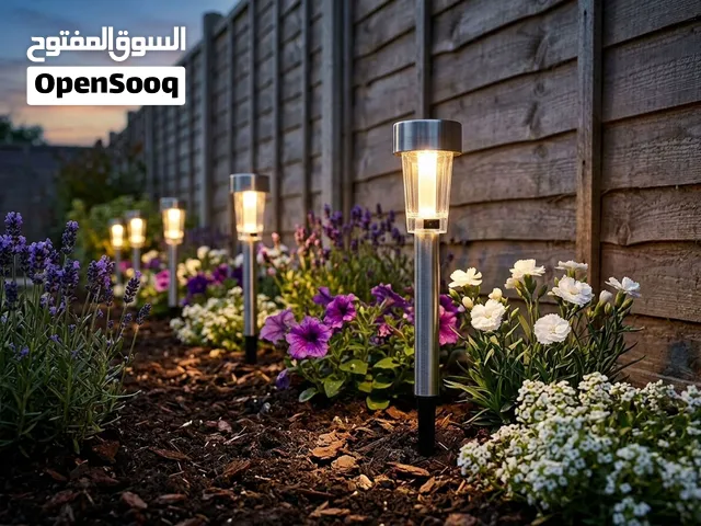 سيت مصابيح وإضاءة الحدائق والممرات بالطاقة الشمسية (10 قطع)