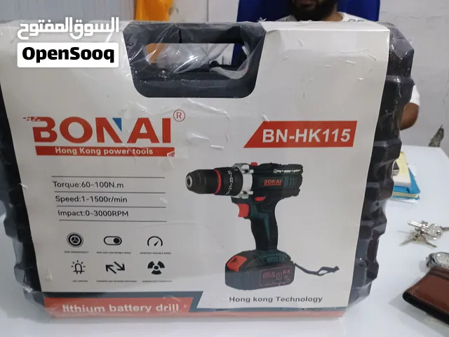 Cordless Lithium Battery Drill Tool Kit, Max Torque 60–100Nm, Variable Speed 1–1500RPM