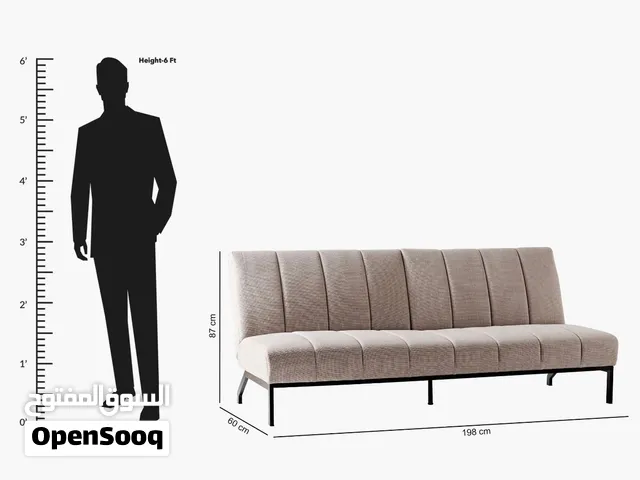 . 3-Seater Sofa Bed + Ottoman