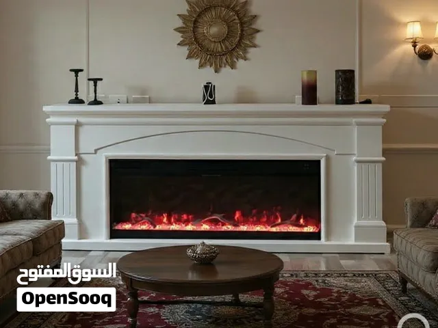 Electric Fireplace Heather #مدفأة #ديكور #الحطب المدفأة تشتغل بالكهرباء وبها #تدفئة التدفئة مستوي