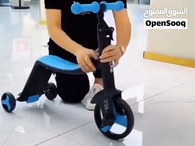 سكوتر الأطفال المميز 3*1 سكوتر +بسكليت آمن بثلاث عجلات يحمل حتى 50كيلو من 3سنين حتى 12سنه