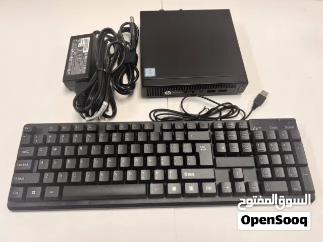 HP EliteDesk Mini Desktop core- i5-6th Gen 4GB RAM 256 GB SSD-wifi-Win- 11 adapter keyboard mouse