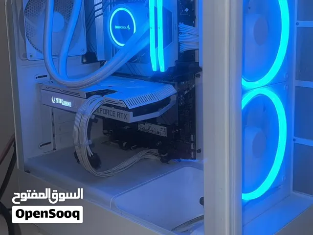 White Custom Gaming PC + Samsung Monitor  i7-13700K  RTX 3060 Ti  32GB RAM