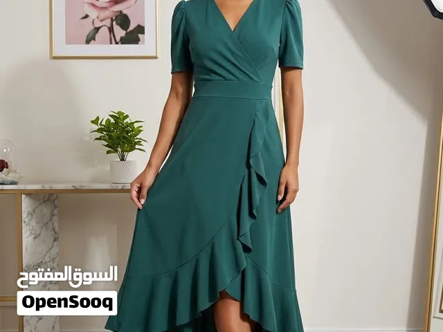 فستان اخضر