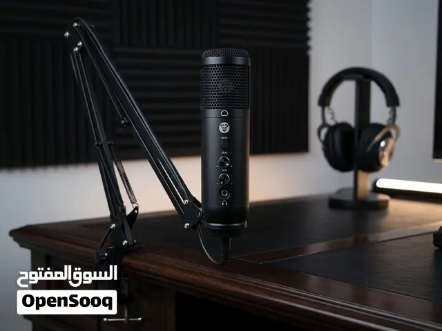 مايكروفون احترافي Fantech Leviosa مع ذراع هيدروليكي وسلك التوصيل - بحالة ممتازة