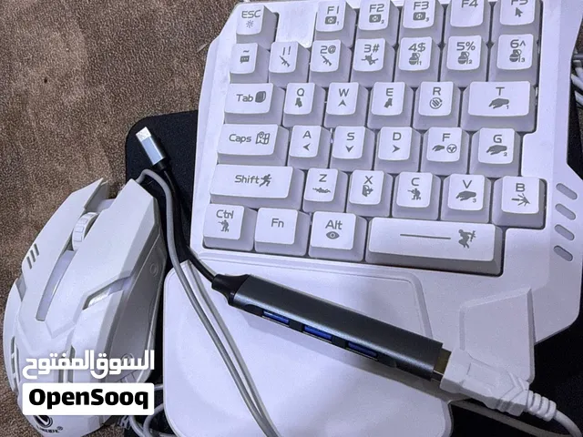 ماوس و كيبورد ربع مع تحويله للموبايل و ماوس باد السعر 35