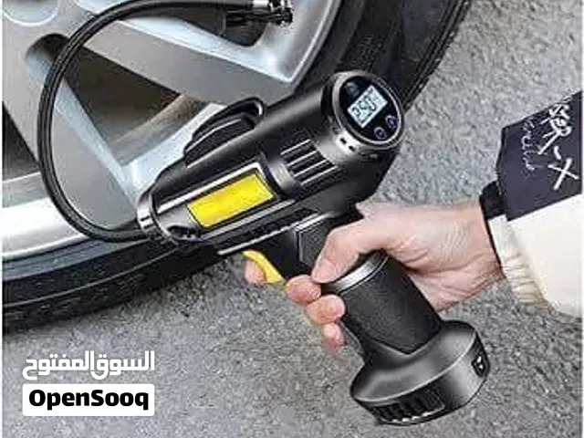 منفاخ إطارات رقمي محمول ذكي – شحن سيارة و USB (جديد بالكرتون)